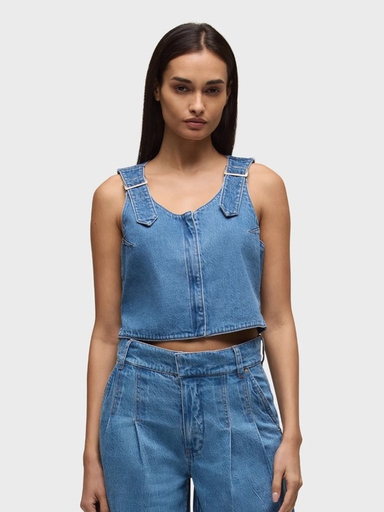 Hudson Jeans Tops - Jean Hudson Buckle Vest - NWT Size Medium